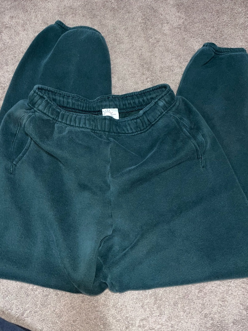 Aerie Offline Dark Green Joggers Size Medium - Picture 2 of 3